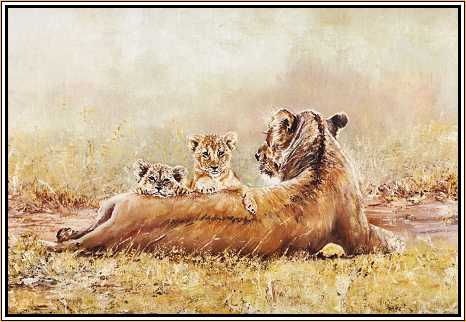 Lioness and Cubs 2